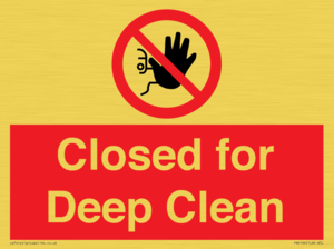 Closed for Deep Clean